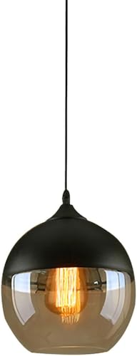 Lustre en cristal suspension verre luminaire industriel plafonnier rétro loft vintage
