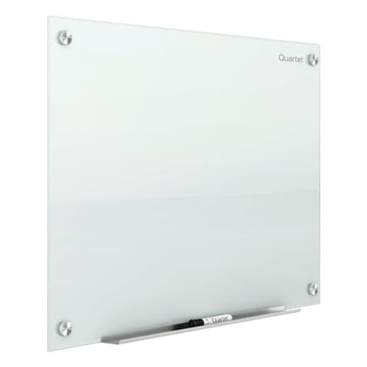 Quartet Whiteboard, Glass Dry Erase Board, Magnetic, 6' x 4', Infinity Frameless Mounting, White Surface, Accessory Tray, 1 Dry Erase Marker and 2 Glass Board Magnets (G7248W)