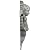 Ekena Millwork 5 1/8"W x 6 5/8"H x 1 1/8"P Angel Onlay, Right