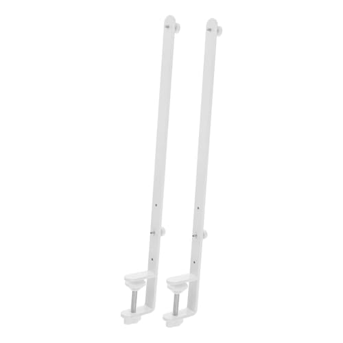 Gadpiparty Ergonomic Height Adjustable Desk Stand Brackets for Pegboard White Easy Mounting