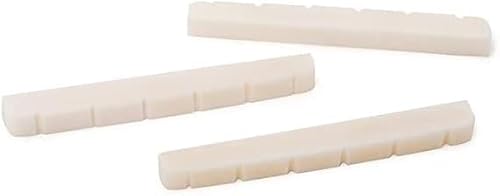 Qyyq 42Mm Guitar Bone Nut Pre-Slotted Nuts Replacement Compatible With Strat Tele Electric Guitar,Flat Bottom #TOP4