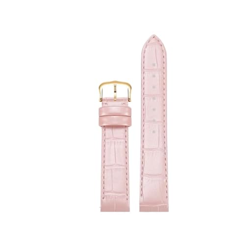 Bracelet montre cuir de veau 19mm compatible Cartier Dumont 15.5 17 rose gold