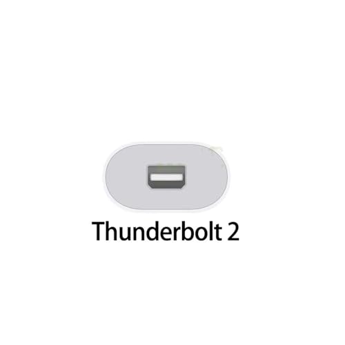 Cable Convertidor Adaptador Thunderbolt 3 USB-C A 2 A1790 MMEL2AM/A para Display 4
