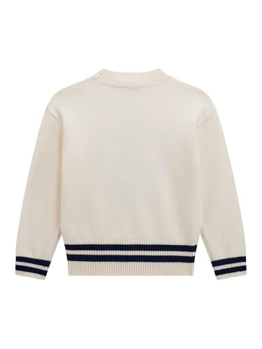 Pull Guess Bébé Fille à Manches Longues en Maille Rose - 2
