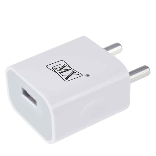 Image of MX USB Wall Charger Single Port - Fast Charging Adapter, Compact USB Charger for Phone, Tablet & Travel, Portable USB Wall Plug, Safe & Durable Design