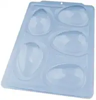 Forma BWB Ovo De Páscoa 100g Sp 48 Silicone 3 Partes C/ 1 Un.