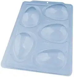 Forma BWB Ovo De Páscoa 100g Sp 48 Silicone 3 Partes C/ 1 Un.