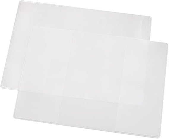 2Pcs Transparent Passport Protect Cover, Clear Passport Cover, Passport Cover, Transparent Passport Case with Travel Document & Credit Card Organizer, Travel Accessories, Passport, Card Protector