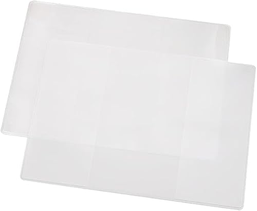 2Pcs Transparent Passport Protect Cover, Clear Passport Cover, Passport Cover, Transparent Passport Case with Travel Document & Credit Card Organizer, Travel Accessories, Passport, Card Protector