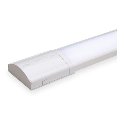 HOFTRONIC - Réglette LED 150cm 50W Tube intégré 6500K blanc froid 8300lm Super lumineux 30000h Lampe LED longue portée 1500x74x25mm (LxBxH) Lampe de cave éclairage de garage - IP20 intérieur