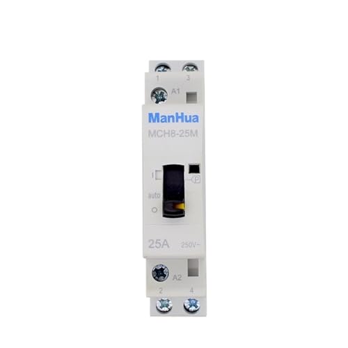 Contacteur courant alternatif MCH8-25M 2P 25A 220V interrupteur manuel