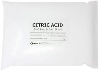 Hexeal Citric Acid | 5kg Bag | 100% Anhydrous | Fine | GMO Free | BP/FCC Food Grade