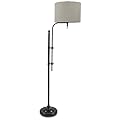 Signature Design by Ashley Anemoon Casual 64.63" Metal Floor Lamp with Adjustable Arm, Black