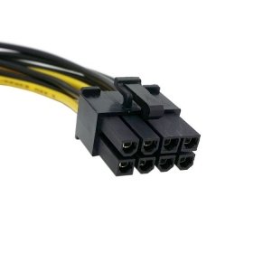 ChenYang - Cavo di alimentazione doppio Molex 4 pin IDE a 8 pin PCI-E per scheda video Asus MSI VGA