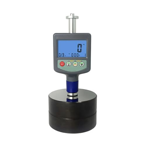 Medidor de dureza portátil con pantalla clara y bloque de calibración para metales