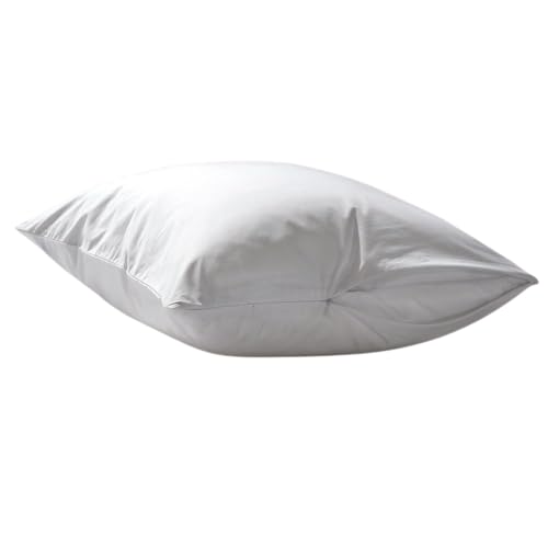 Dependable Industries Deluxe Zippered Vinyl Pillow Covers 2-Pack - 20\"x29\" Waterproof Protectors, Ideal for Home, Hotel, Hospital - Long-Lasting Pillow Protection(bd5211)