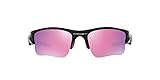 Oakley Men's Flak Jacket XLJ 24-428 Rectangular Sunglasses, Polished Black, 63 mm