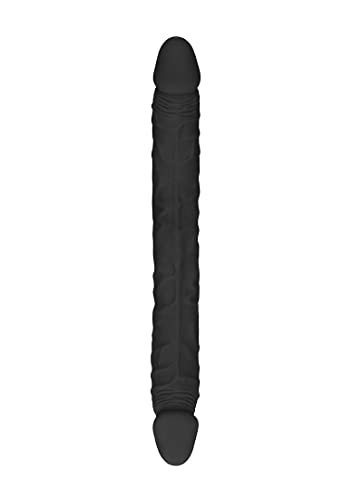 Shots Realrock Skin - 14'' / 36cm Double Dong - Black