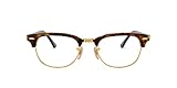 Picture of Ray-Ban RX5154 Clubmaster Square Prescription Eyeglass Frames, Brown Havana/Demo Lens, 51 mm
