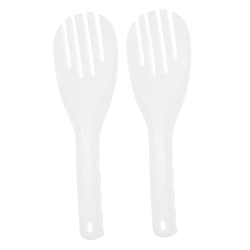Cabilock 2pcs Heat Resistant Serving Spoon for Efficient Food Distribution Cafeterias Restaurants and Catering Services Plastic Rice Server with Specially Treated Surface