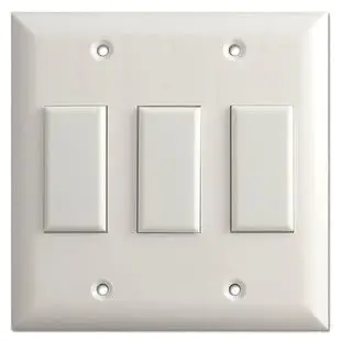 TOUCH-PLATE GENS2-0300A-WHT Genesis Series Low Voltage Momentary Wall Switch White with Screws