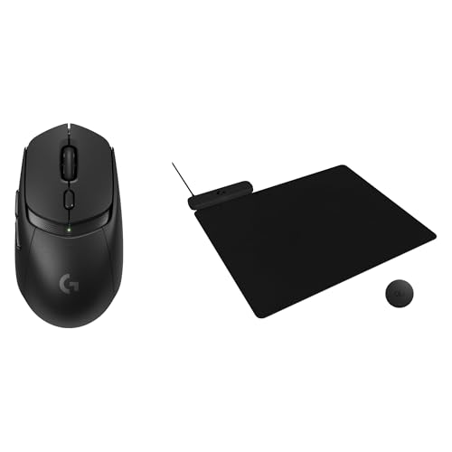 Image of Logitech G309 Lightspeed Wireless Gaming Mouse + Powerplay 2 Wireless Charging Mouse Pad Bundle - Black
