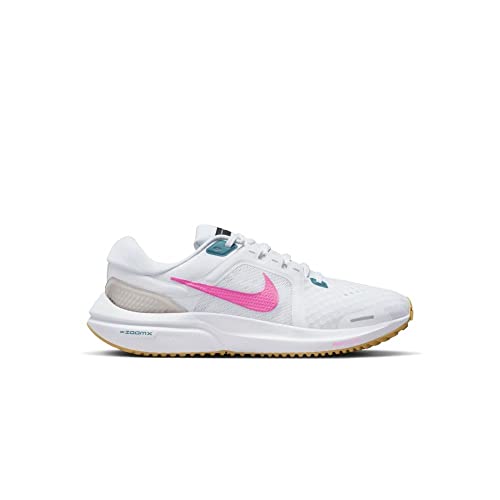 Nike Women's Gymnastics Sneaker, White Pink Magic Noise Aqua White Wash Gold, 11