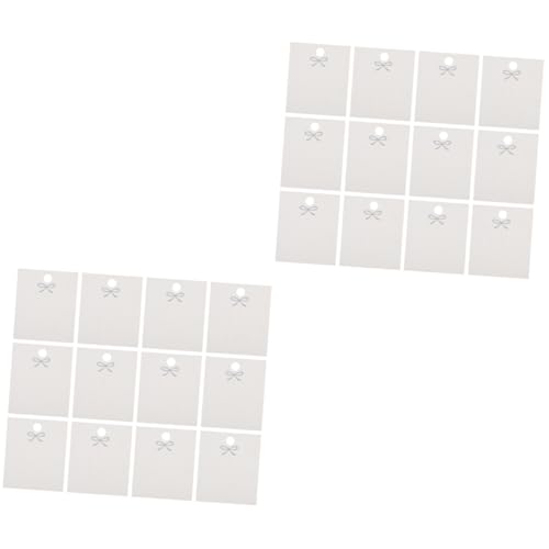 Operitacx 2 Juegos Bolsas Para Tarjetas Con Forma De Horquilla Soporte Para Embalaje Soporte Para Moños Tarjetas Para Pendientes De Compromiso Para Joyas Lazos Mini Soporte 200 Uds * 2