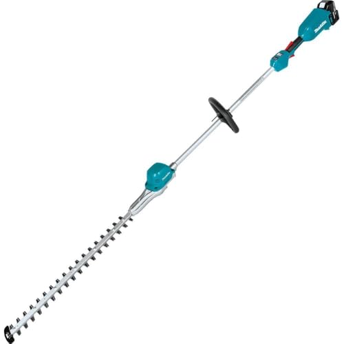 Image of Makita XNU02T Lithium-Ion Brushless Cordless (5.0Ah) 18V LXT 24 inch Pole Hedge Trimmer Kit, Teal