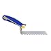 QEP 1/4 in. x 1/4 in. x 1/4 in. Comfort Grip Square-Notch Margin Flooring Trowel with Bucket Hook, Silver (42114)