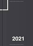  Tagesplaner 2021 DIN A4, Planer groß, 1 Tag - 1 Seite: Tageskalender 21 für 365 Tage, Platz für Termine, Todos, usw., für Freizeit und Business (schwarz)