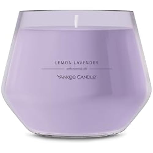 Yankee Candle Studio Scented Candle, Single Wick Jar Candle for Home Fragrance, Premium Plant Wax Blend, Long Lasting Burn, Lemon Lavender (Pack of 1)