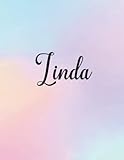  Linda: Dot Grid Notebook 8.5 x 11 For Graphing Pad, Design Book, Work Book, Planner, Dotted Notebook, Bullet Journal, Sketch Book, Math Book - V.774