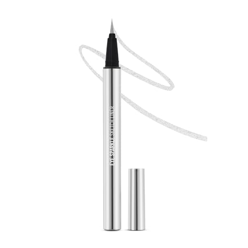 SWISS BEAUTY Eye Glittery Sparkle Sketch liner pencil Smudge-proof, Waterproof eye makeup with Glittery effect | Precision application| Quick dry | Shade- Sparkle Silver,0.6g