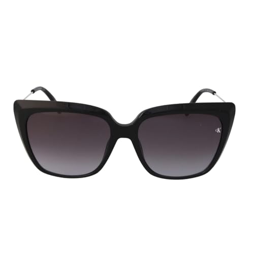 Calvin Klein Jeans CKJ22601S 001 Black Sunglasses Woman Iniettato, Square, 56