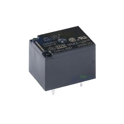 Relé JS1A-12V-F de 5 pines y 10A para control de circuitos en automoción