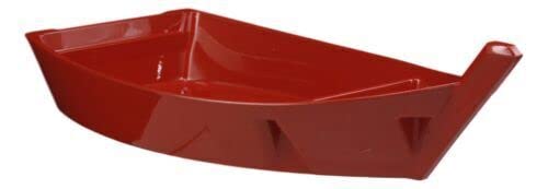 Plato para servir sushi en forma de barco rojo de 12 pulgadas miniatura 5