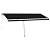 Freestanding Automatic Awning, Rotatable Awning, Retractable Awning, with Remote Control, Adjustable Height and Angle Suitable for Entrance, Doorway, Window, 196.9"x118.1" Anthracite