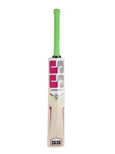 Image of SS Josh Size-6 KW Cricket Bat, 1000 Grams, Short Handle for Men, Premium Willow for Leather Ball, Lightweight, Strong Grip, Shock Absorption, Ideal for Professional Players