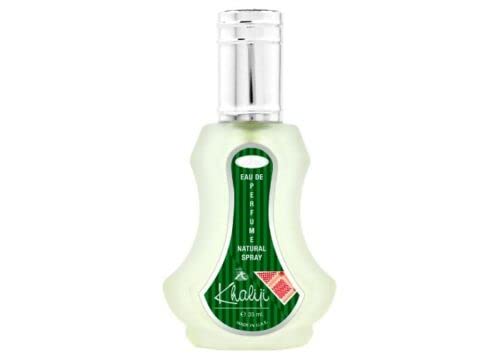 Khaliji 35ml Perfume Spray by Al Rehab fresh, spicy scent for a summers day that features orange, citrus, amber, sandalwood, lemongrass, floral notes and white musk.
