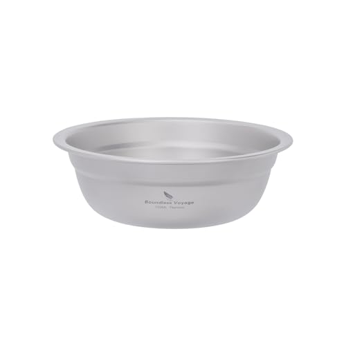 Boundless Voyage Juego de platos de camping, platos de titanio, cuencos ultraligeros, platos apilables, juego de vajilla para exteriores, cocina Ti1145T