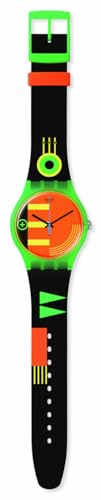 Swatch New Gent Biosourced Unisex Watch Casual Polymer Green Quartz Waterproof Swatch Neon Rider