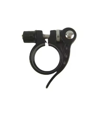 2 Abraçadeira Selim Alumínio Bike Bicicleta Para Canote Com Blocagem Reaction 31.8 mm Preto Ciclista