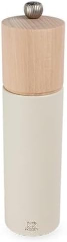 Manual Salt Mill in Beech Wood, Feather White, 21cm - 8in