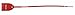 X-Strap, Fixed Length Truck Seal, 12" L, Red, 7 Digits, PK50