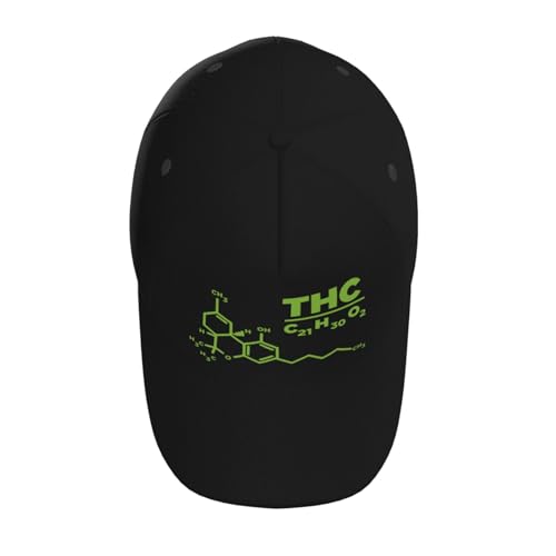 THC Molecule Wall Baseball Hats for Men and Women - Classic Adjustable Hats4