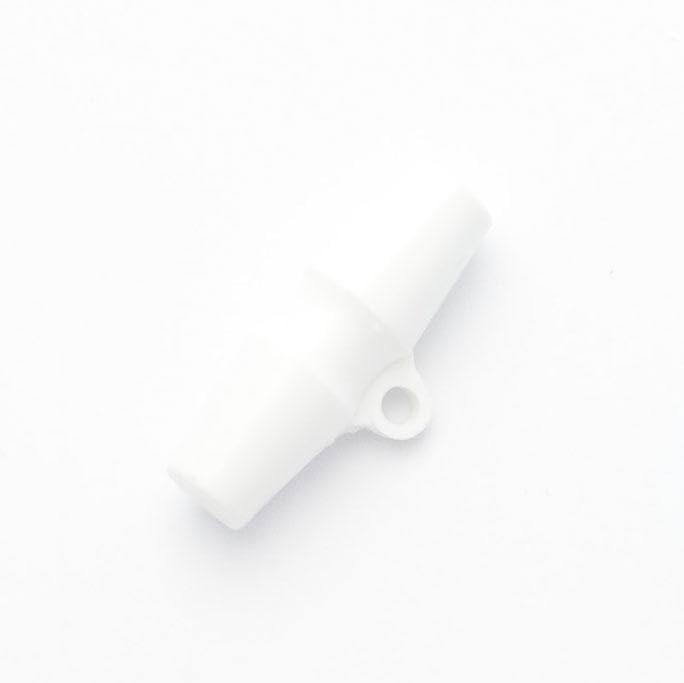 10 Pieces of Baby Duffle Buttons 20mm/25mm/32mm/38mm Wide Baby Toggles - Simply Sew CraftyTM (UK) (32mm - White)