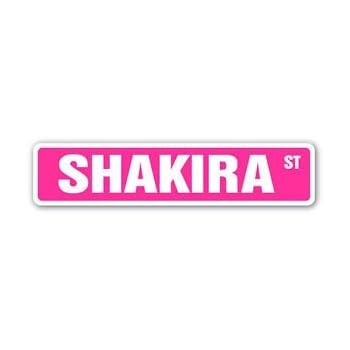 Amazon Com Shakira Street Sticker Sign Name Childrens Room Door Gift Kid Child Boy Girl Wall Entry Sticker Graphic Auto Wall Laptop Cell Truck Sticker For Windows Cars Trucks Tool Boxes