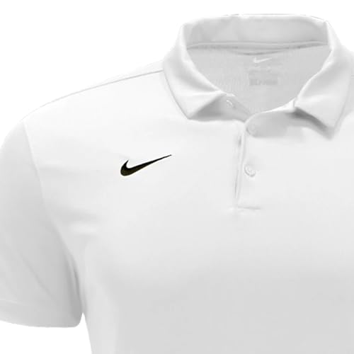 Nike Mens Dri-FIT Short Sleeve Polo Shirt (White, Large)4
