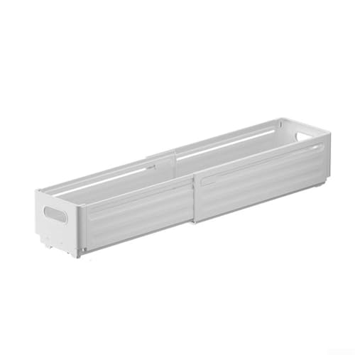 Caja extensible modular para calcetines y ropa interior, soporta una colocación flexible en armarios, aparadores e interiores de armarios (blanco pequeño)
